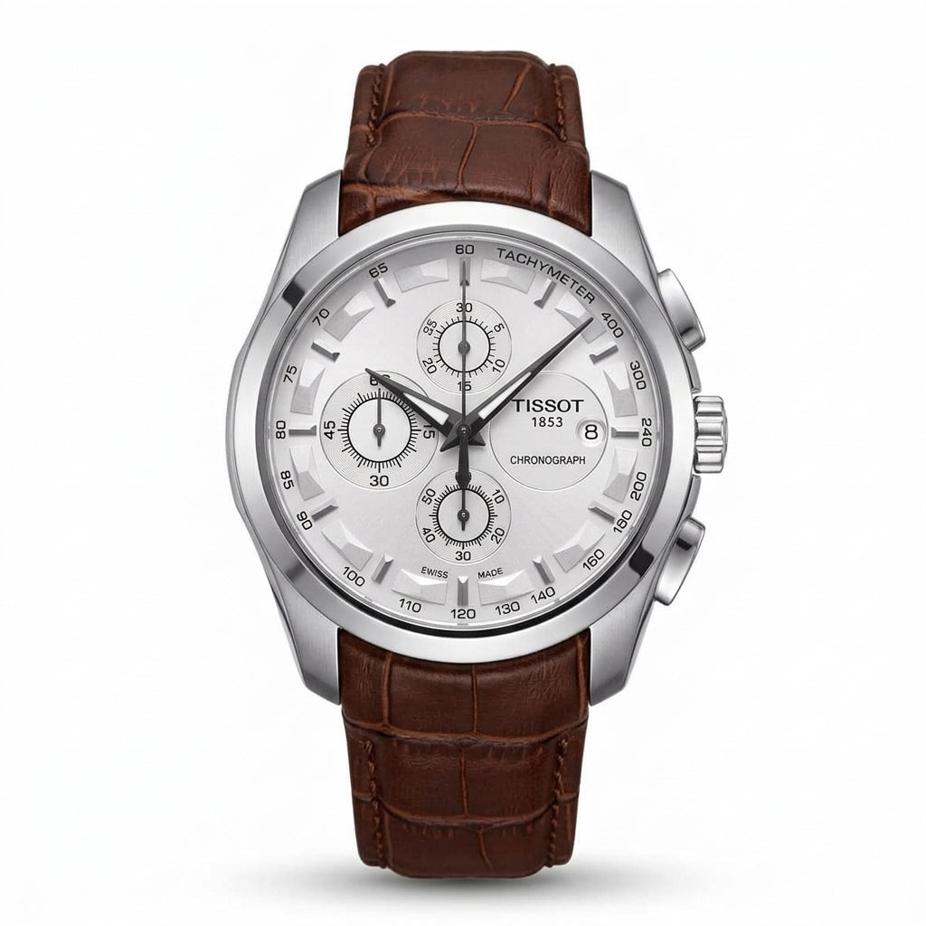 Tissot 1853 Men’s Chronograph Watch with Brown Leather Strap