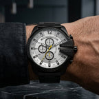 Men's Chronograph Analog Watch with Stainless Steel Strap