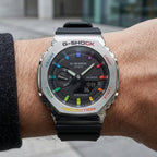 G-Shock Style Analog Digital Sports Watch – Stainless Steel Black Dial