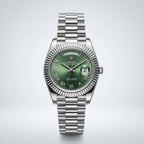 Luxury Green Dial Automatic Style Stainless Steel Watch