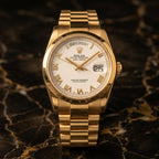 Rolex Day-Date Gold Tone Automatic Luxury Watch
