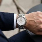 Tissot Chronograph Automatic Stainless Steel Watch – Silver Dial & Tachymeter