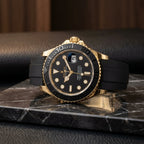 Luxury Black & Gold Men’s Analog Watch