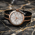 Men’s Black & Rose Gold Chronograph Automatic Watch