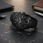 Tissot Black Chronograph Men’s Watch with Leather Strap