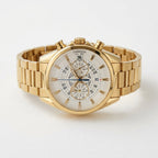 Luxury Gold Chronograph Men's Watch – Stainless Steel Bracelet