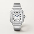 Cartier Style Luxury Automatic Analog Stainless Steel Square Dial Watch for Men