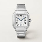 Cartier Style Luxury Automatic Analog Stainless Steel Square Dial Watch for Men