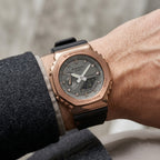 G-SHOCK Style Rose Gold Black Analog Digital Sports Watch