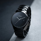 Rado Black Ceramic Watch for Men | Minimalist Swiss Style Wristwatch