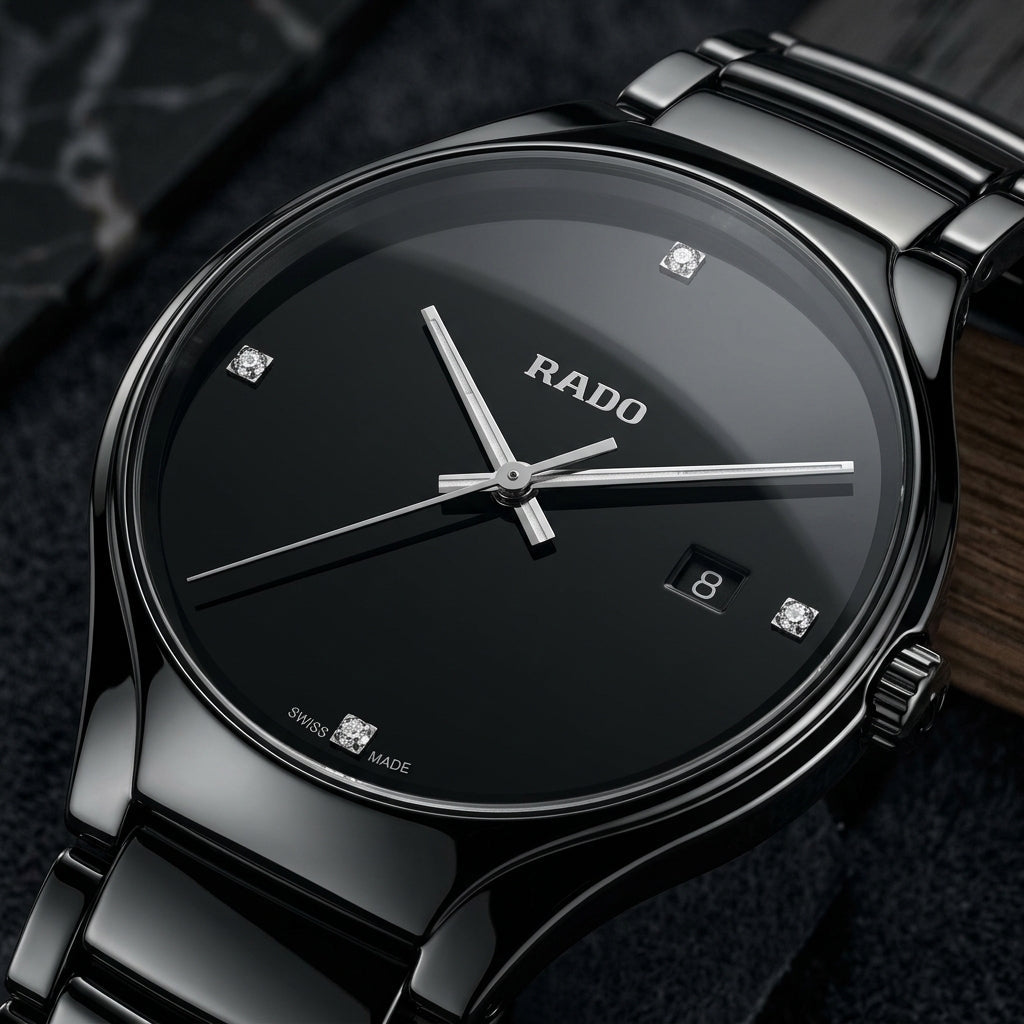 Rado Black Ceramic Analog Watch for Men