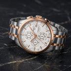 Tissot Chronograph Automatic Men’s Watch – Silver & Rose Gold Two-Tone