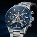 Luxury Blue Dial Chronograph Stainless Steel Men’s Watch