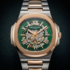 Luxury Green Skeleton Automatic Watch for Men