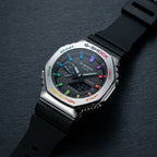 G-Shock Style Analog Digital Sports Watch – Stainless Steel Black Dial
