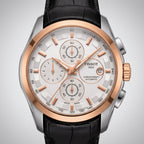 Tissot Chronograph Automatic Men’s Watch with Black Leather Strap