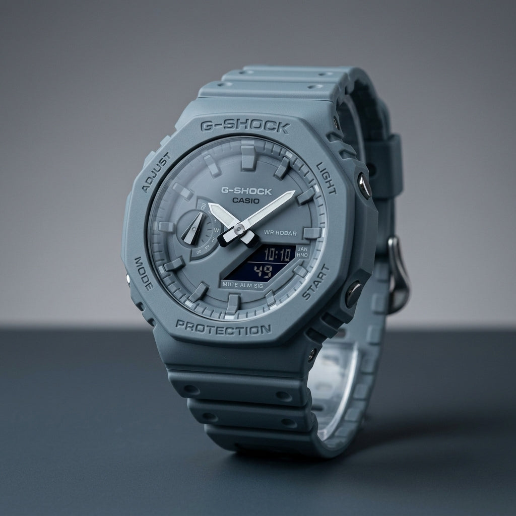 G-SHOCK Style Grey Analog Digital Sports Watch for Men