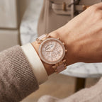 Michael Kors Rose Gold Crystal Chronograph Women’s Watch
