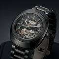 RADO Black Skeleton Automatic Watch with Stainless Steel Bracelet