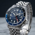 Seiko 5 Sports Automatic GMT Blue Dial Stainless Steel Watch