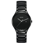 Rado Black Ceramic Watch for Men | Minimalist Swiss Style Wristwatch