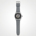 Tommy Hilfiger Men’s Automatic Skeleton Watch – Grey Silicone Strap