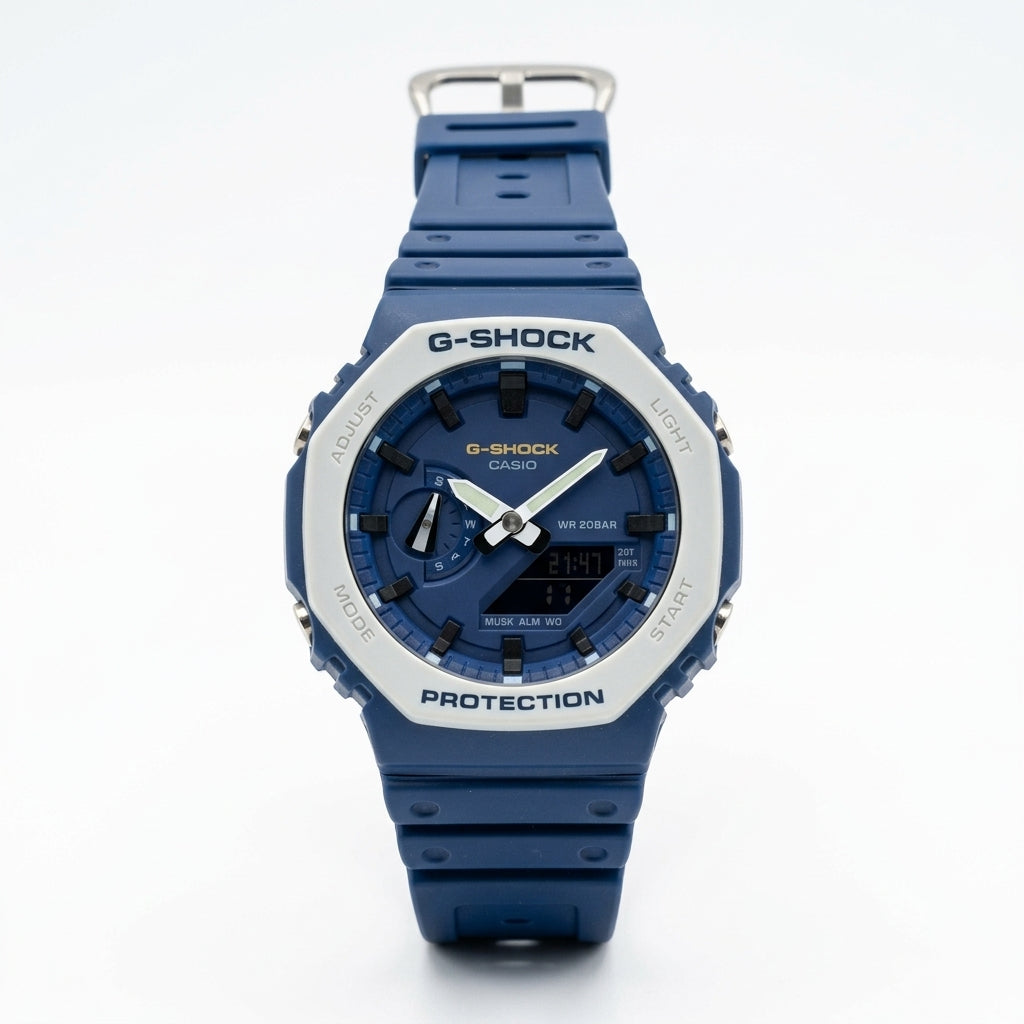 Casio G-Shock Blue Analog Digital Sports Watch