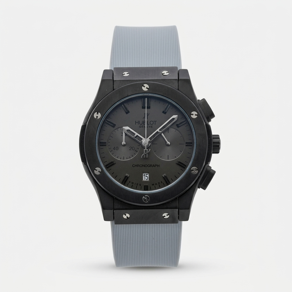 Luxury Black Analog Chronograph Watch for Men | Stylish Premium Wrist Watch