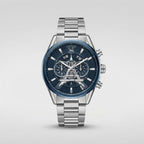 Luxury Blue Dial Chronograph Stainless Steel Men’s Watch