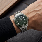 Luxury Green Dial Stainless Steel Analog Watch for Men
