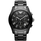 Black Ceramic Chronograph Analog Watch for Men with Date Display