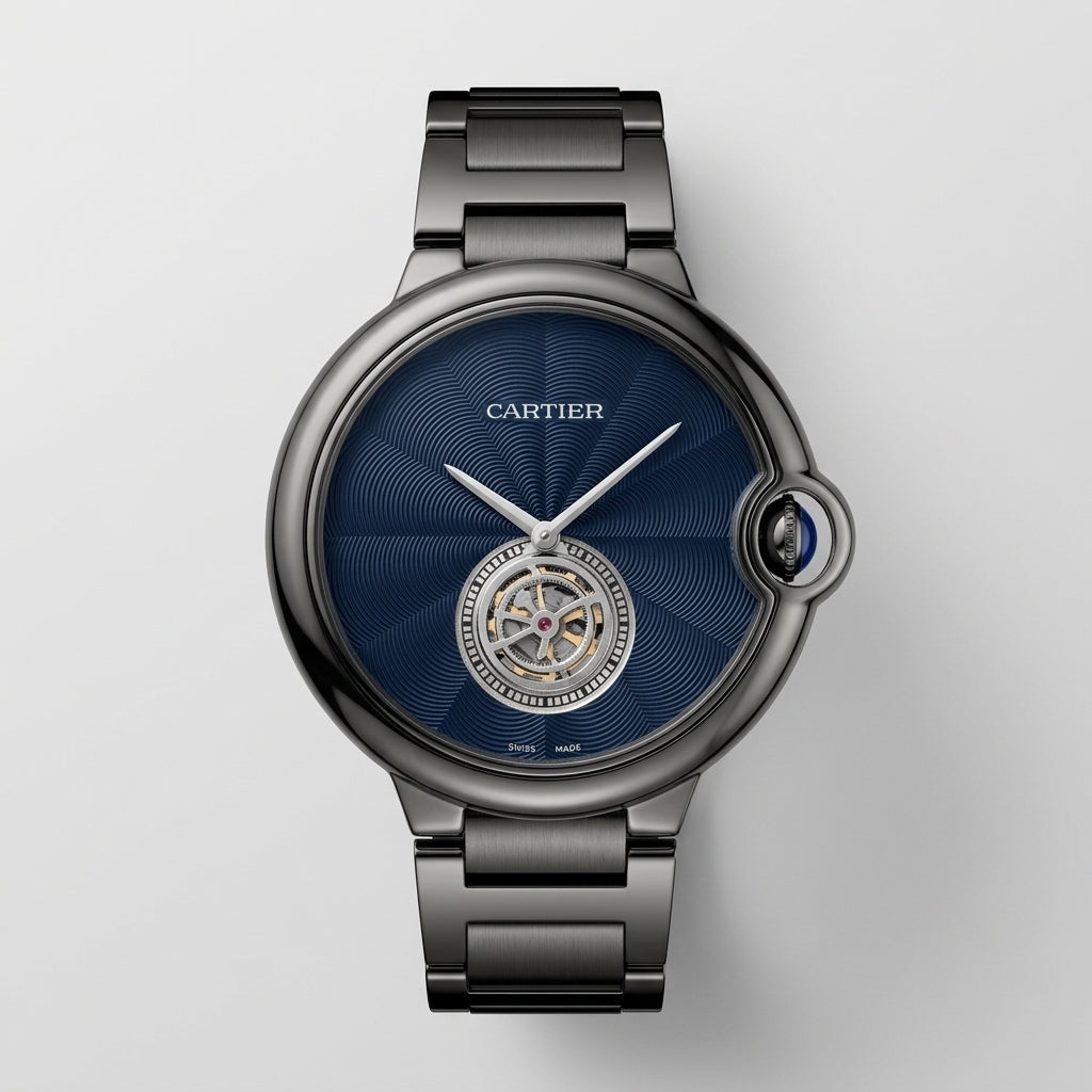 Luxury Automatic Tourbillon Style Men’s Watch with Stainless Steel Bracelet