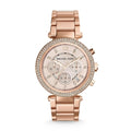 Michael Kors Rose Gold Crystal Chronograph Women’s Watch