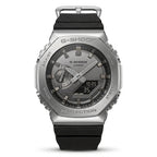 Men's Stainless Steel Analog Digital Sports Watch with Black Strap