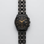 Black Chronograph Watch for Men – Stainless Steel Bracelet
