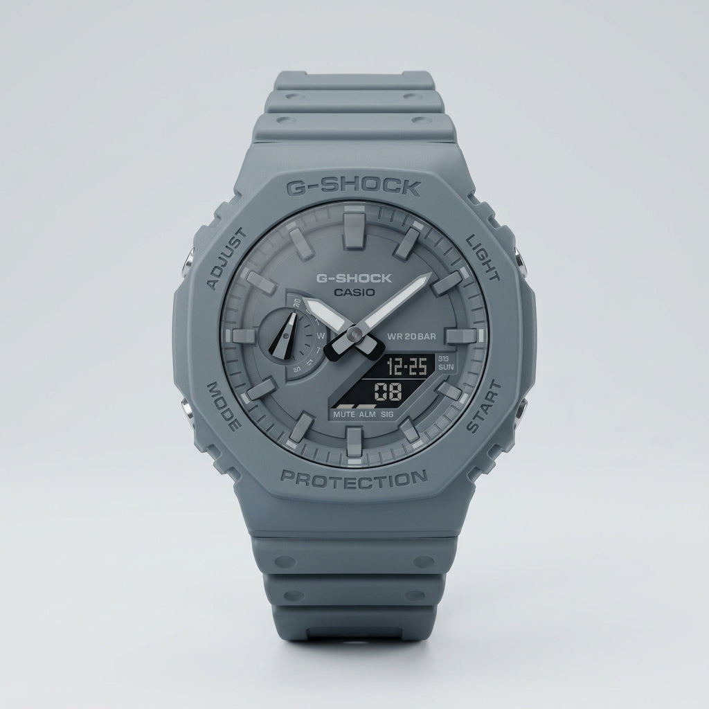 G-SHOCK Style Grey Analog Digital Sports Watch for Men